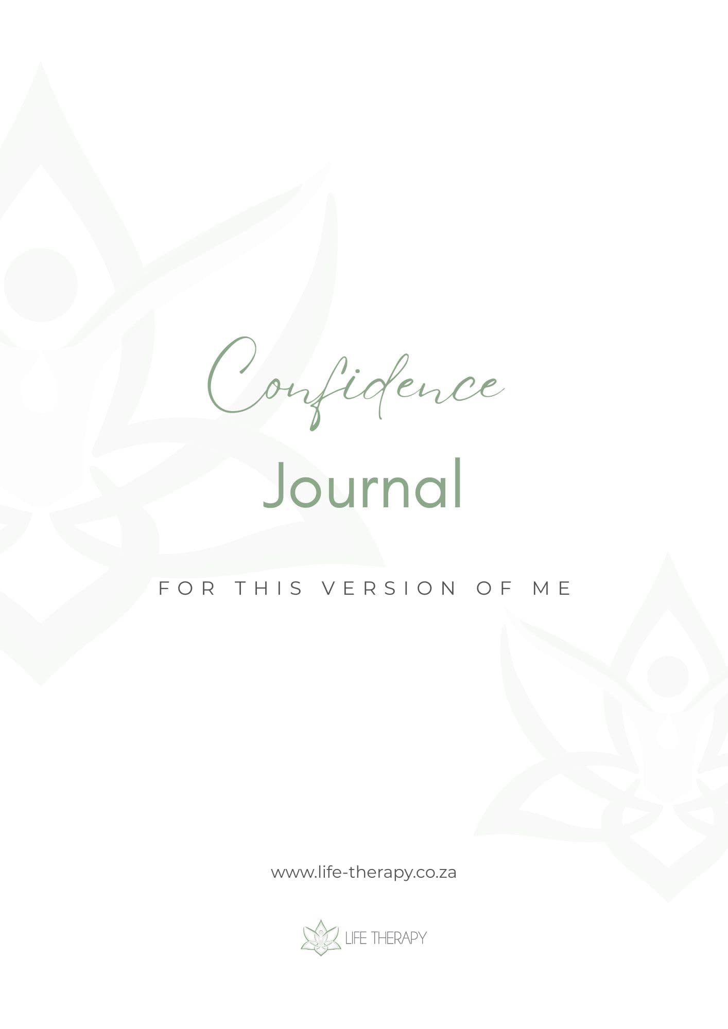 Confidence journal For this version of me